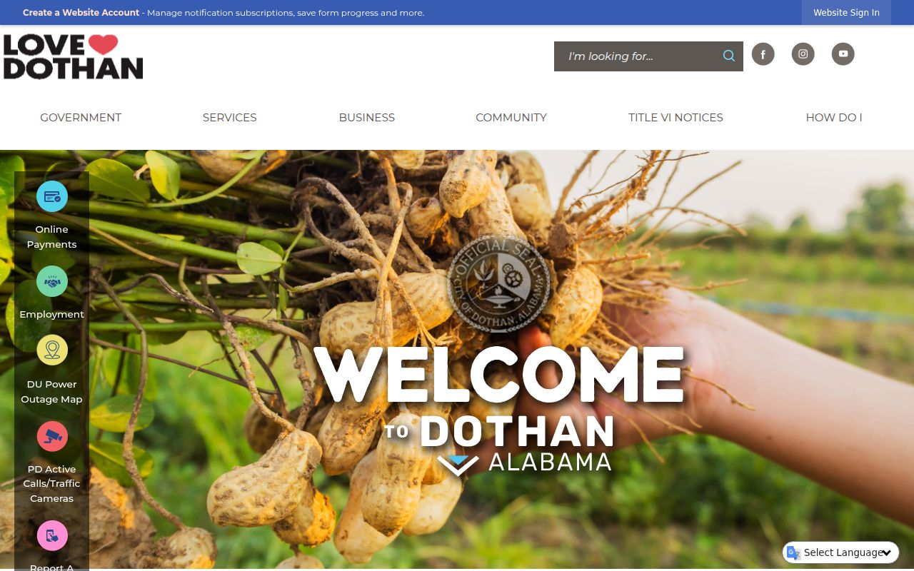 City of Dothan government website