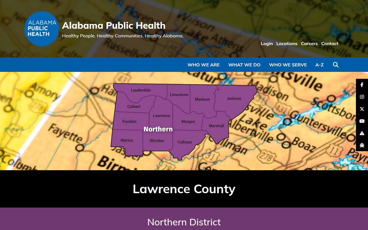 Lawrence County Health Department vital records information