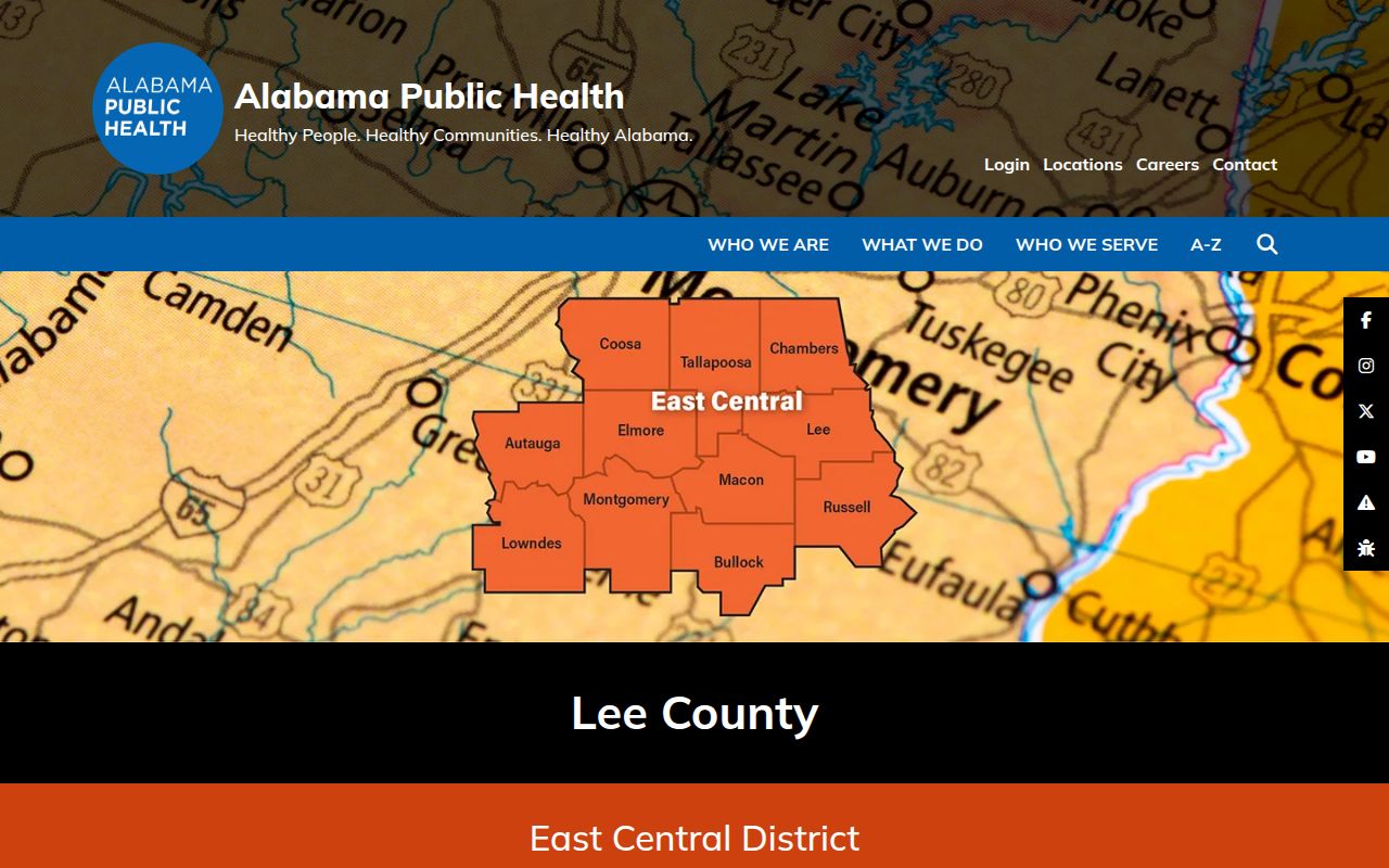Lee County Health Department vital records information