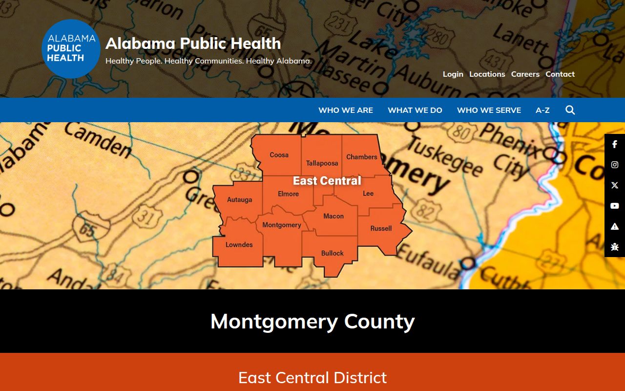 Montgomery County Health Department vital records information