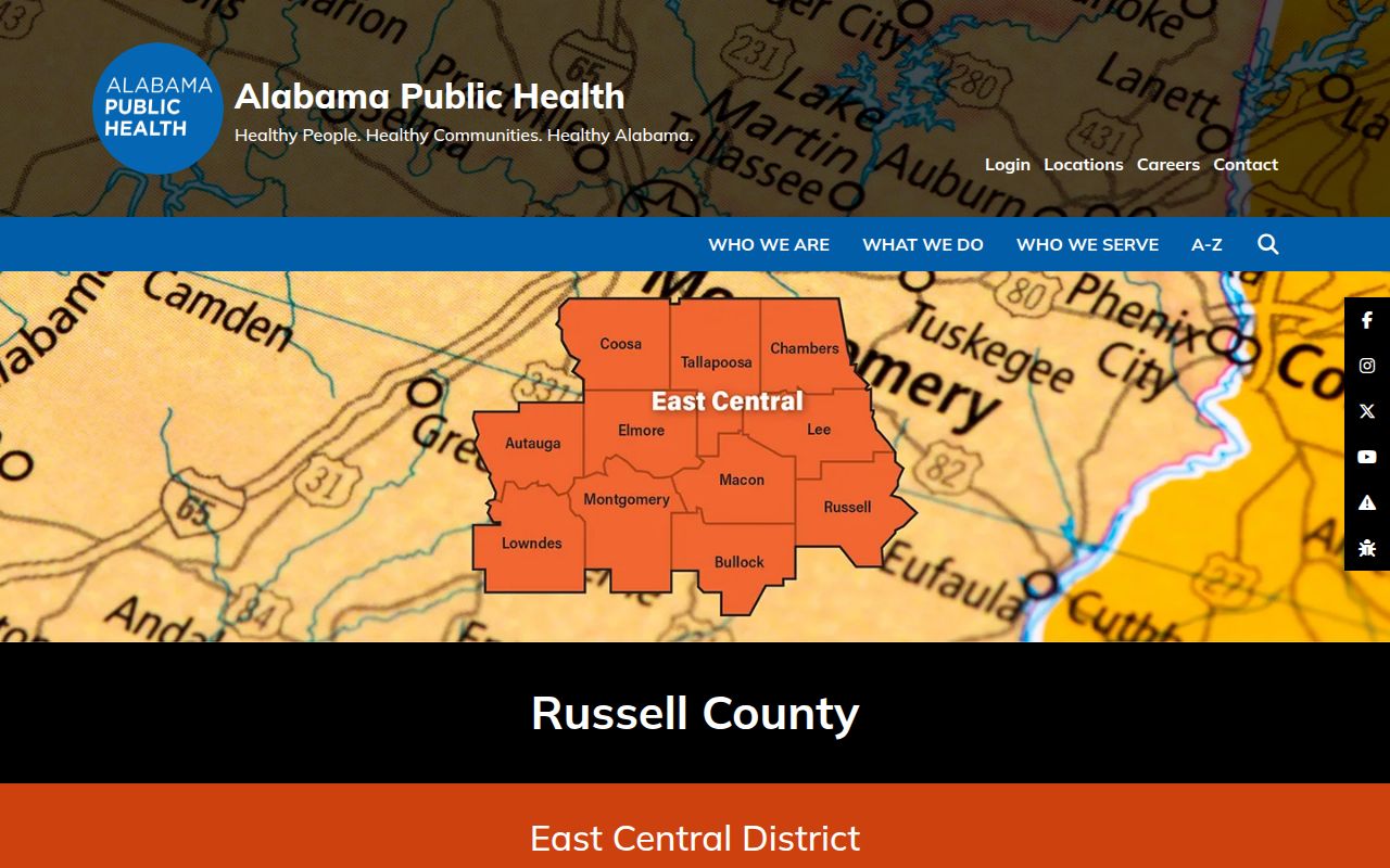 Russell County Health Department vital records information