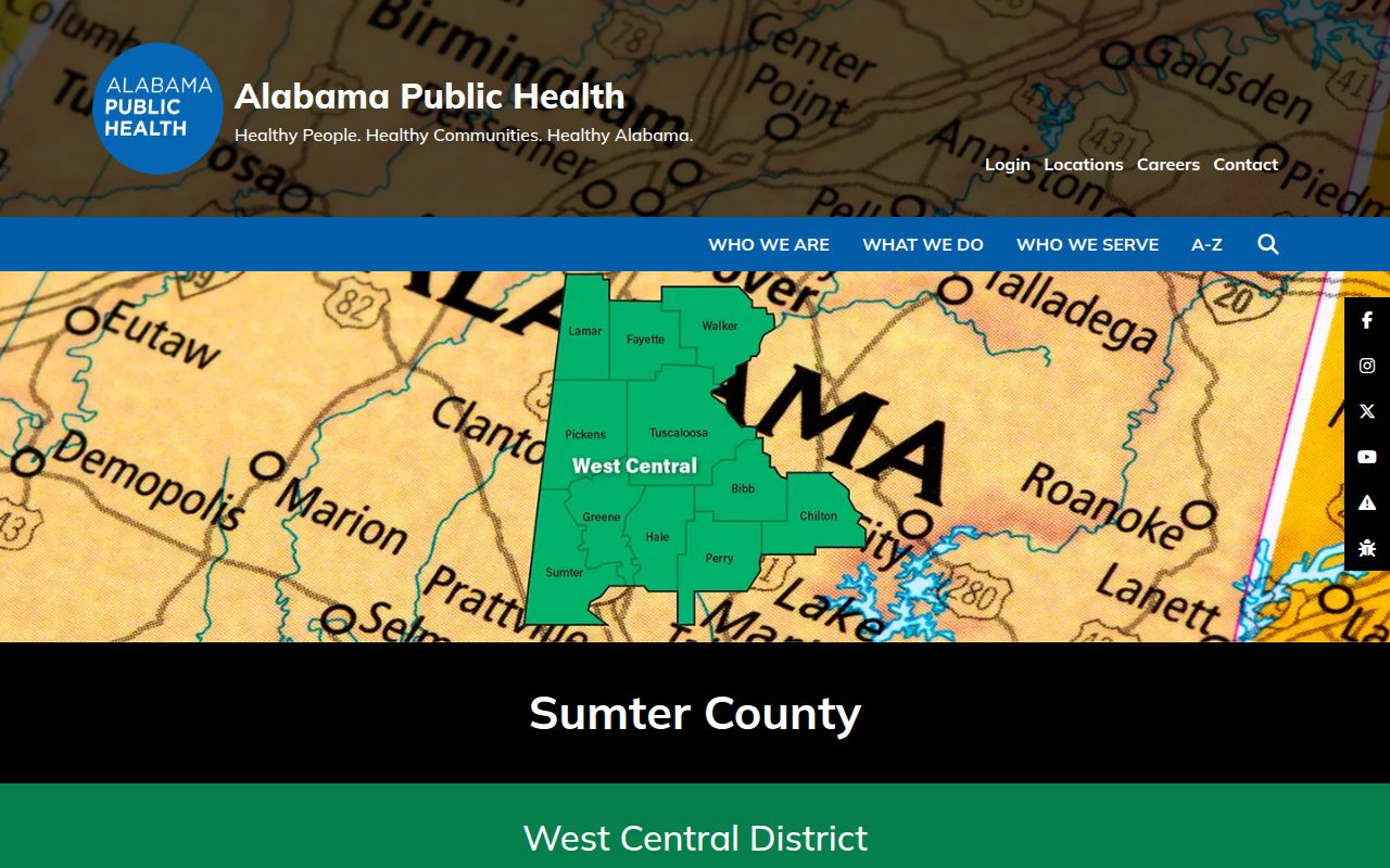 Sumter County Health Department vital records information