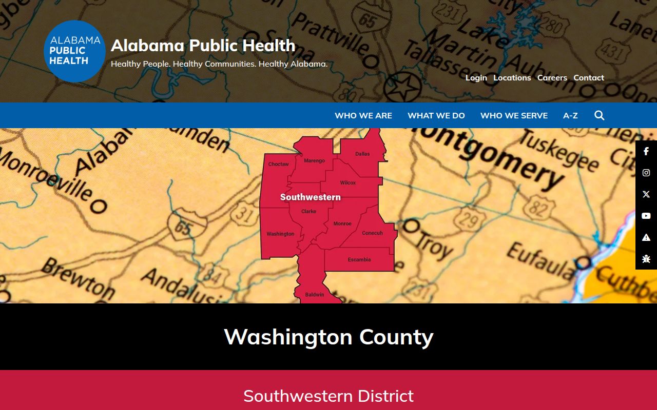 Washington County Health Department vital records information